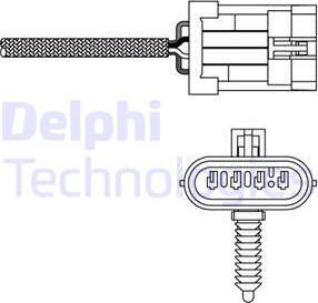 Delphi ES20135 - Лямбда-зонд, датчик кислорода unicars.by