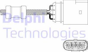 Delphi ES20348-12B1 - Лямбда-зонд, датчик кислорода unicars.by