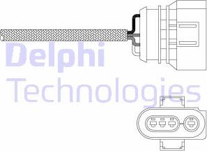 Delphi ES20347-12B1 - Лямбда-зонд, датчик кислорода unicars.by