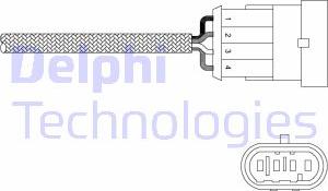 Delphi ES20302-12B1 - Лямбда-зонд, датчик кислорода unicars.by