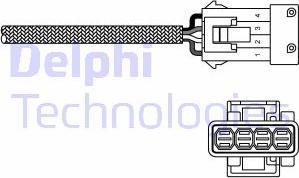 Delphi ES20293-12B1 - Лямбда-зонд, датчик кислорода unicars.by