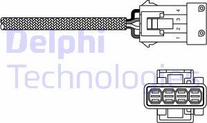 Delphi ES20255-12B1 - Лямбда-зонд, датчик кислорода unicars.by