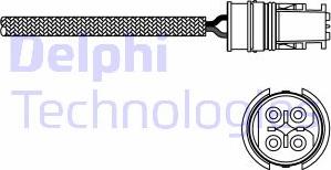 Delphi ES20288-12B1 - Лямбда-зонд, датчик кислорода unicars.by