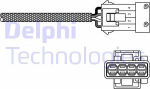 Delphi ES20230-12B1 - Лямбда-зонд, датчик кислорода unicars.by