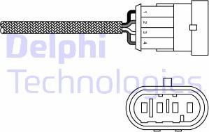 Delphi ES20231-12B1 - Лямбда-зонд, датчик кислорода unicars.by