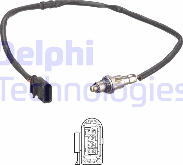 Delphi ES21193-12B1 - Лямбда-зонд, датчик кислорода unicars.by