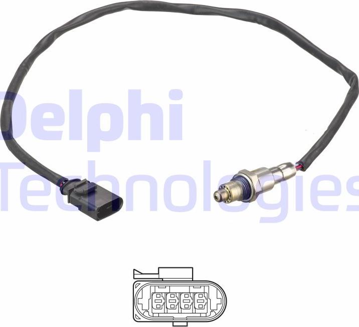 Delphi ES21192-12B1 - Лямбда-зонд, датчик кислорода unicars.by