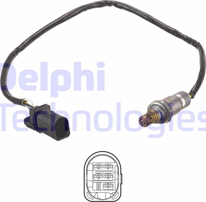 Delphi ES21153-12B1 - Лямбда-зонд, датчик кислорода unicars.by