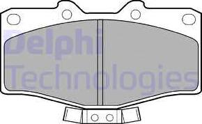 Delphi LP951 - Тормозные колодки, дисковые, комплект unicars.by