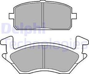 Delphi LP960 - Тормозные колодки, дисковые, комплект unicars.by