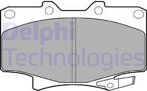 Delphi LP962 - Тормозные колодки, дисковые, комплект unicars.by