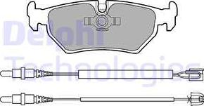 Delphi LP910 - Тормозные колодки, дисковые, комплект unicars.by