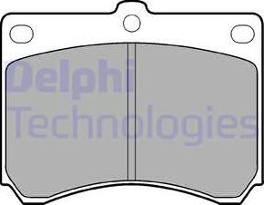 Delphi LP935 - Тормозные колодки, дисковые, комплект unicars.by