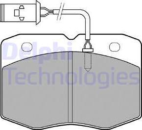 Delphi LP970 - Тормозные колодки, дисковые, комплект unicars.by