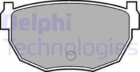 Delphi LP454 - Тормозные колодки, дисковые, комплект unicars.by