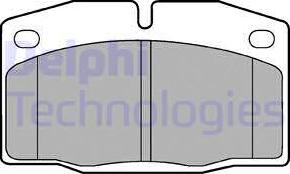 Delphi LP415 - Тормозные колодки, дисковые, комплект unicars.by