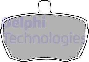 Delphi LP41 - Тормозные колодки, дисковые, комплект unicars.by