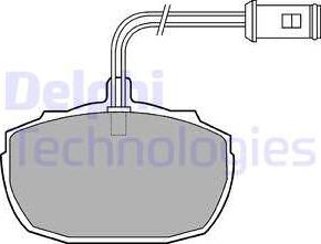 Delphi LP426 - Тормозные колодки, дисковые, комплект unicars.by