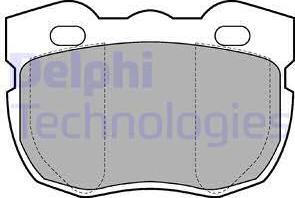 Delphi LP599 - Тормозные колодки, дисковые, комплект unicars.by