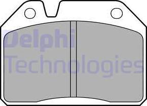 Delphi LP55 - Тормозные колодки, дисковые, комплект unicars.by