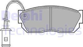 Delphi LP519 - Тормозные колодки, дисковые, комплект unicars.by