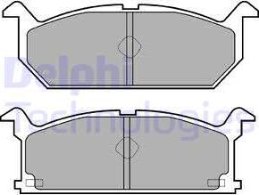 Delphi LP528 - Тормозные колодки, дисковые, комплект unicars.by