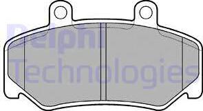 Delphi LP643 - Тормозные колодки, дисковые, комплект unicars.by