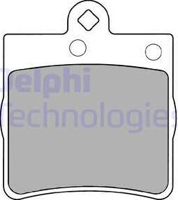 Delphi LP1403 - Тормозные колодки, дисковые, комплект unicars.by