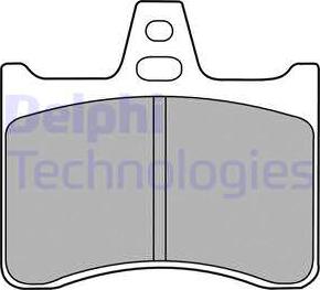 Delphi LP1426 - Тормозные колодки, дисковые, комплект unicars.by