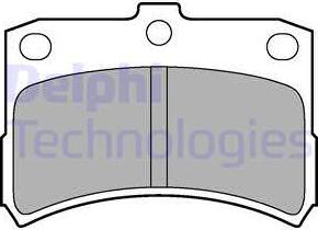 Delphi LP1547 - Тормозные колодки, дисковые, комплект unicars.by