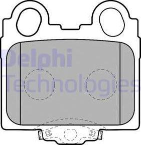 Delphi LP1510 - Тормозные колодки, дисковые, комплект unicars.by