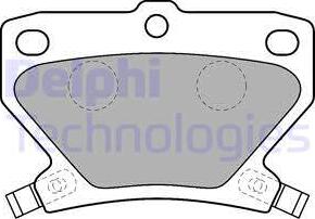 Delphi LP1513-18B1 - Тормозные колодки, дисковые, комплект unicars.by