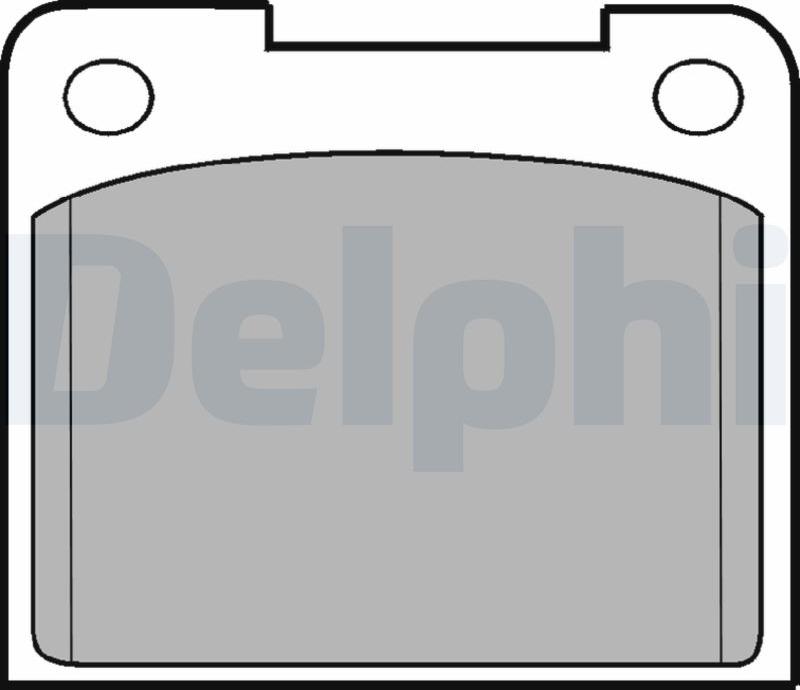 Delphi LP15-17B1 - Тормозные колодки, дисковые, комплект unicars.by