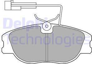 Delphi LP1536 - Тормозные колодки, дисковые, комплект unicars.by