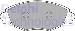 Delphi LP1533-18B1 - Тормозные колодки, дисковые, комплект unicars.by