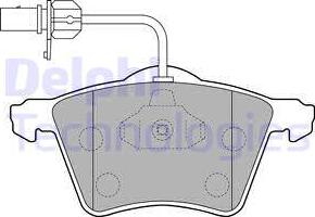 Delphi LP1529 - Тормозные колодки, дисковые, комплект unicars.by