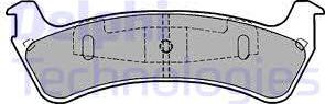 Delphi LP1635 - Тормозные колодки, дисковые, комплект unicars.by