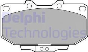 Delphi LP1056 - Тормозные колодки, дисковые, комплект unicars.by