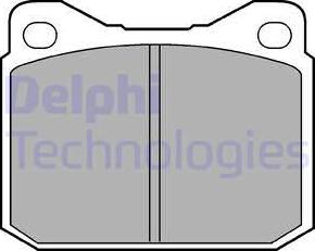 Delphi LP117 - Тормозные колодки, дисковые, комплект unicars.by