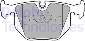 Delphi LP1803-18B1 - Тормозные колодки, дисковые, комплект unicars.by