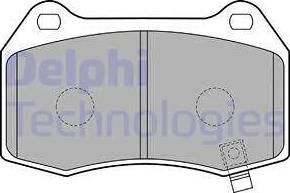 Delphi LP1838 - Тормозные колодки, дисковые, комплект unicars.by