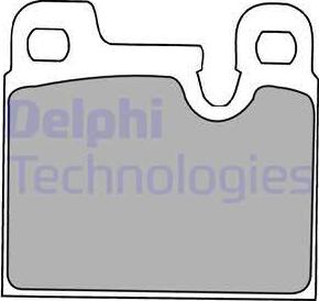 Delphi LP1230 - Тормозные колодки, дисковые, комплект unicars.by