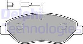 Delphi LP1720 - Тормозные колодки, дисковые, комплект unicars.by