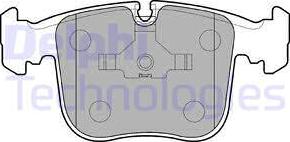 Delphi LP845 - Тормозные колодки, дисковые, комплект unicars.by