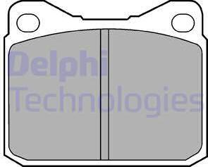 Delphi LP84 - Тормозные колодки, дисковые, комплект unicars.by