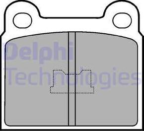 Delphi LP86 - Тормозные колодки, дисковые, комплект unicars.by