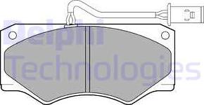 Delphi LP833 - Тормозные колодки, дисковые, комплект unicars.by