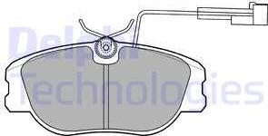 Delphi LP875 - Тормозные колодки, дисковые, комплект unicars.by