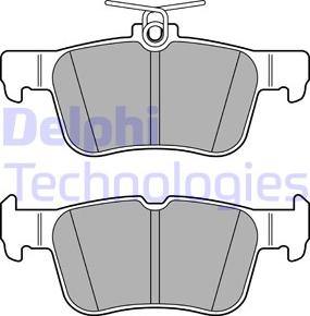 Delphi LP3590 - Тормозные колодки, дисковые, комплект unicars.by