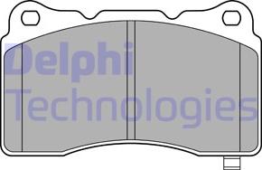 Delphi LP3575 - Тормозные колодки, дисковые, комплект unicars.by